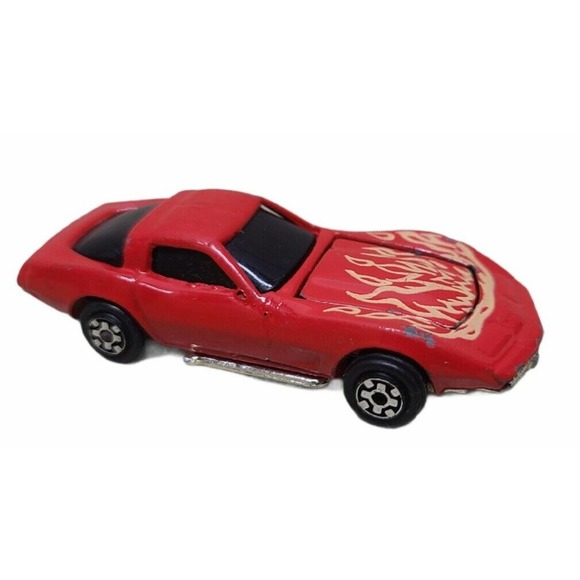 VINTAGE 1979 KIDCO Red Flames Corvette Race Car Toy - RARE! - Picture 2 of 3